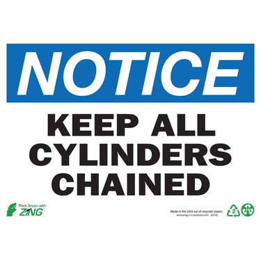 ZING Eco Safety Sign, Notice, 10X14- Model 2142A